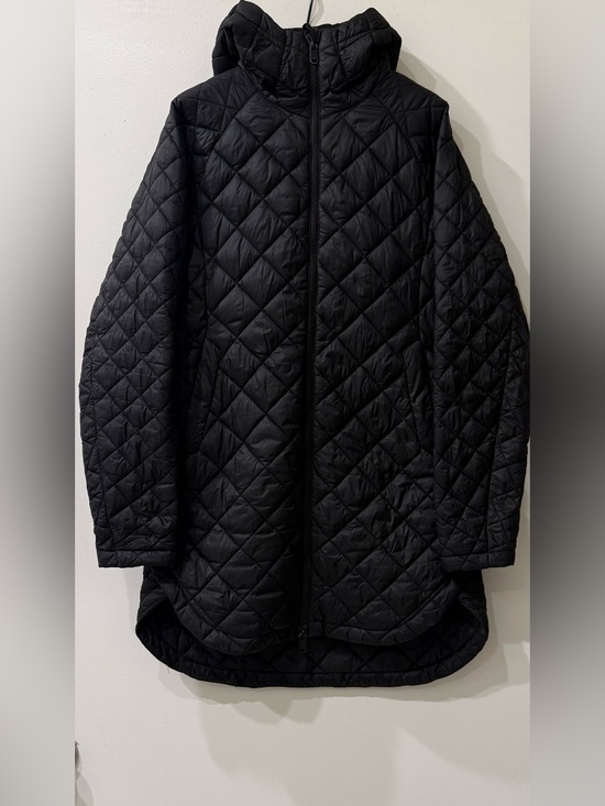 Athleta Jackets & Blazers - Athleta | Black Quilted Zip-Front Puffer Jacket | Size = XS